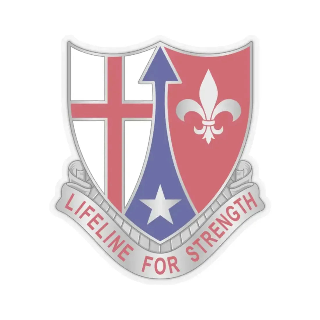 519 Hospital Center (U.S. Army) STICKER Vinyl Kiss-Cut Decal 2 Inch Transparent - The Sticker Space