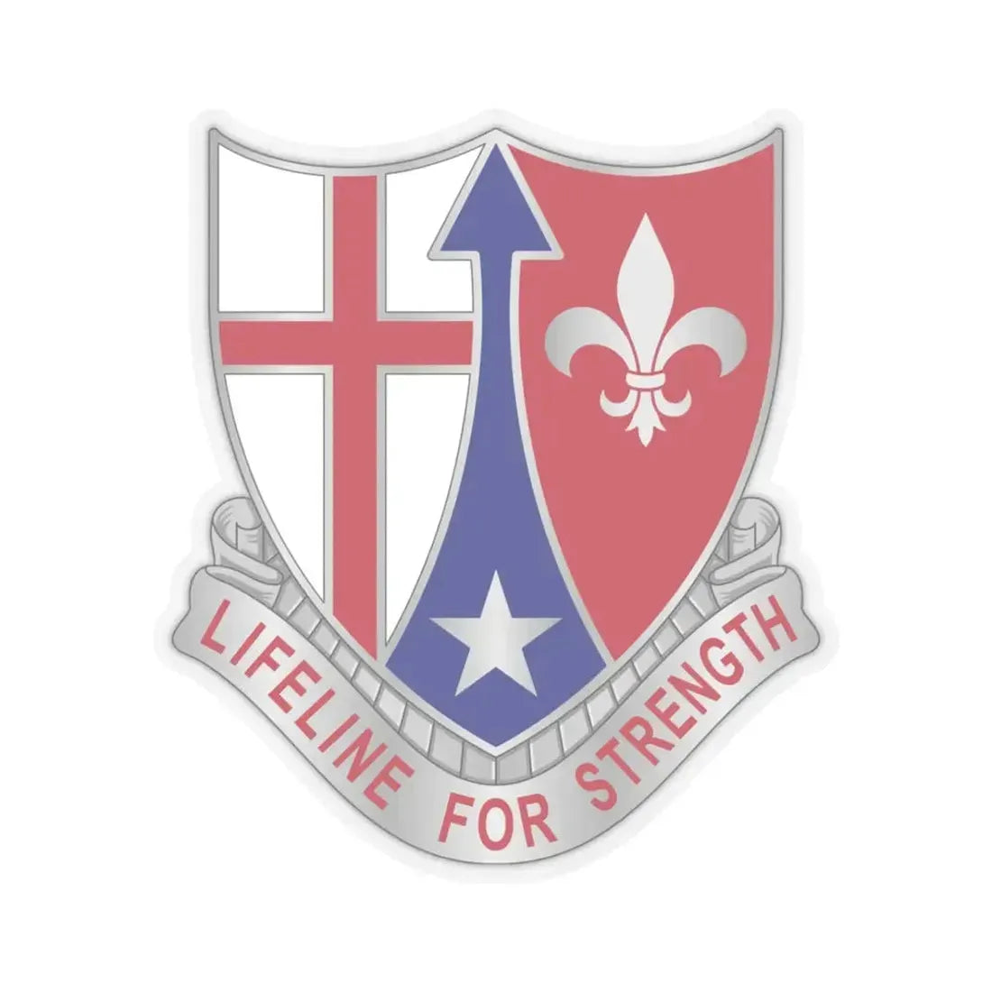 519 Hospital Center (U.S. Army) STICKER Vinyl Kiss-Cut Decal 3 Inch Transparent - The Sticker Space