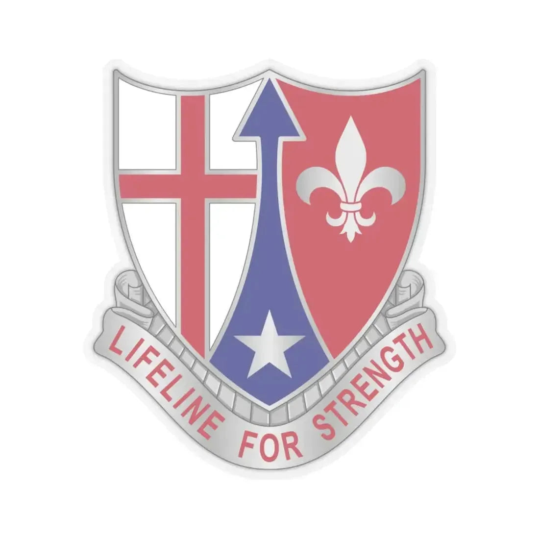 519 Hospital Center (U.S. Army) STICKER Vinyl Kiss-Cut Decal 6 Inch Transparent - The Sticker Space