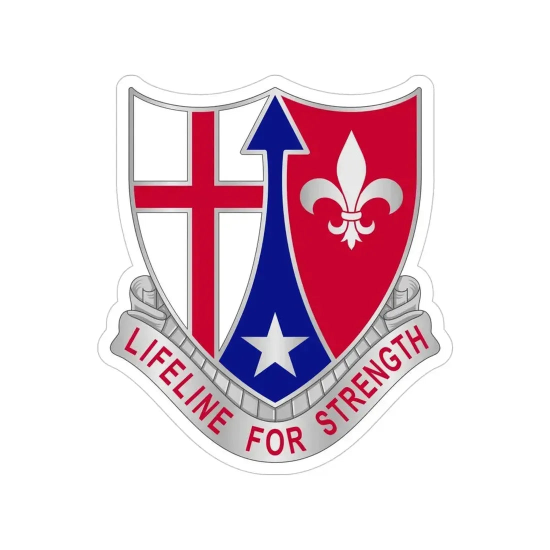 519 Hospital Center (U.S. Army) Transparent STICKER Die-Cut Vinyl Decal 5 Inch - The Sticker Space