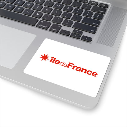 Flag of the Ile-de-France Region (France) STICKER Vinyl Kiss-Cut Decal