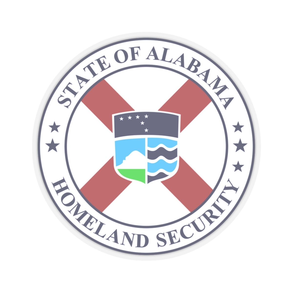 Alabama Department of Homeland Security - STICKER Vinyl Kiss-Cut Decal