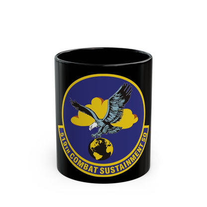 519th Combat Sustainment Squadron (U.S. Air Force) Black Coffee Mug-11oz-The Sticker Space