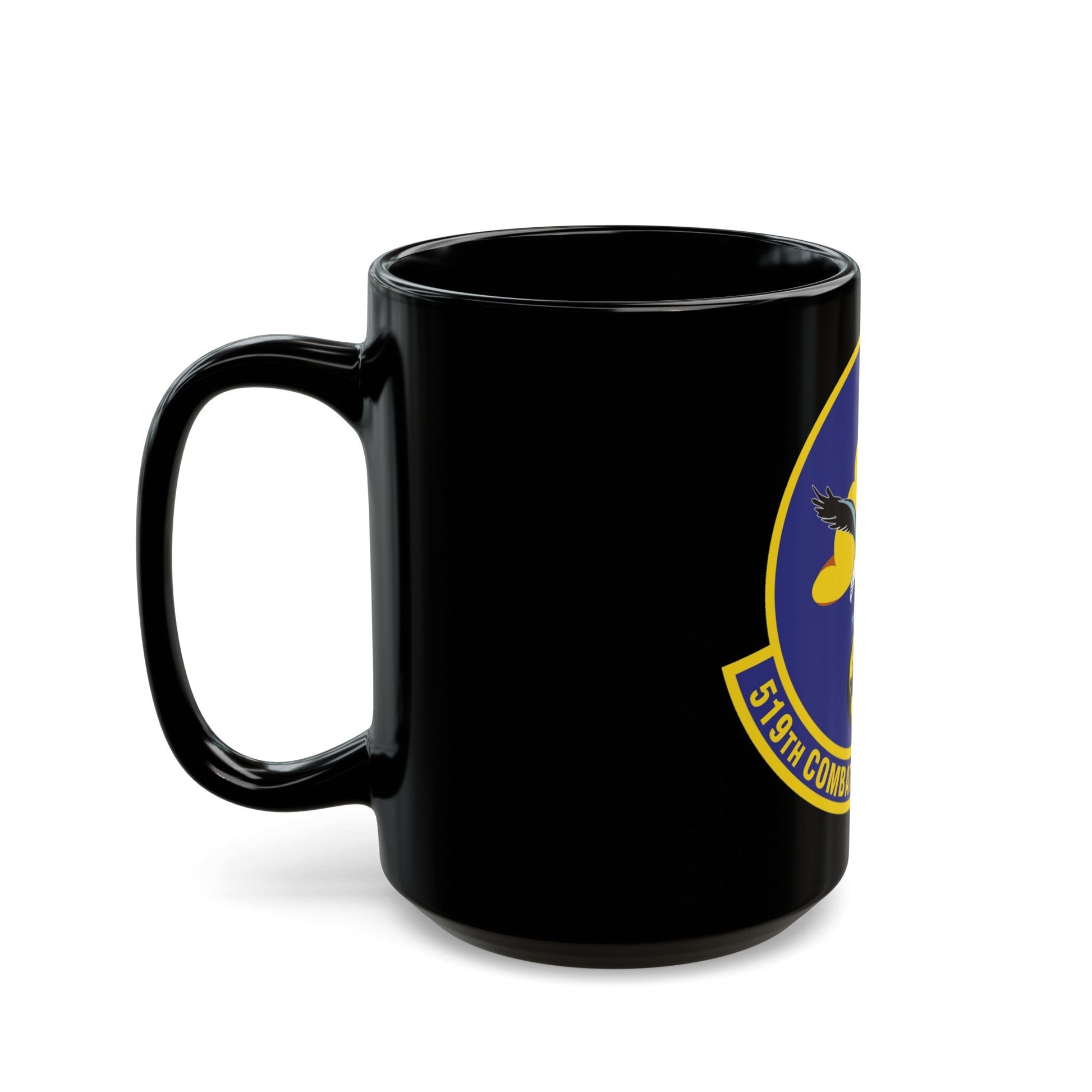 519th Combat Sustainment Squadron (U.S. Air Force) Black Coffee Mug-The Sticker Space