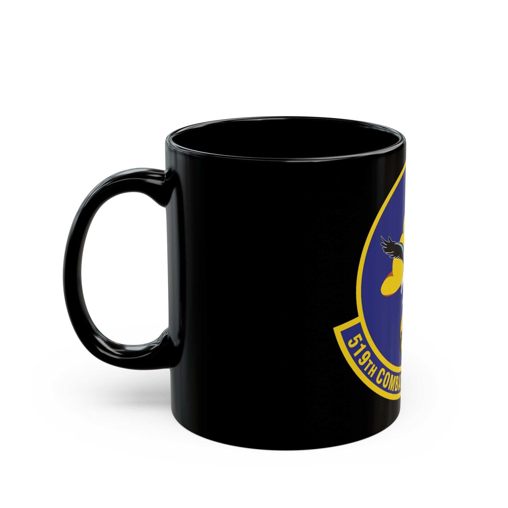 519th Combat Sustainment Squadron (U.S. Air Force) Black Coffee Mug-The Sticker Space