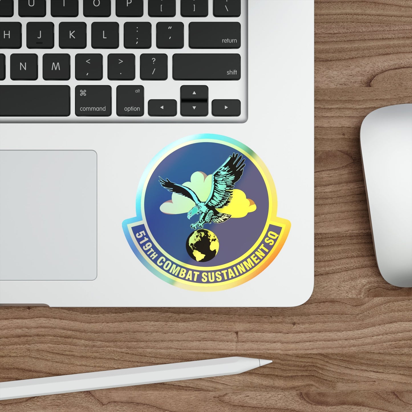 519th Combat Sustainment Squadron (U.S. Air Force) Holographic STICKER Die-Cut Vinyl Decal-The Sticker Space