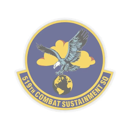 519th Combat Sustainment Squadron (U.S. Air Force) STICKER Vinyl Kiss-Cut Decal 6 Inch Transparent - The Sticker Space