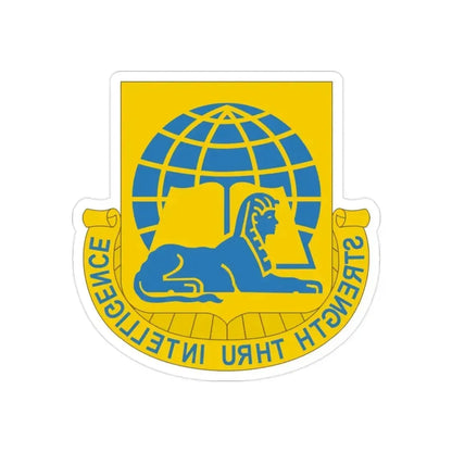 519th Military Intelligence Battalion (U.S. Army) REVERSE PRINT Transparent Die-Cut STICKER 2 Inch Die-Cut Transparent - The Sticker Space