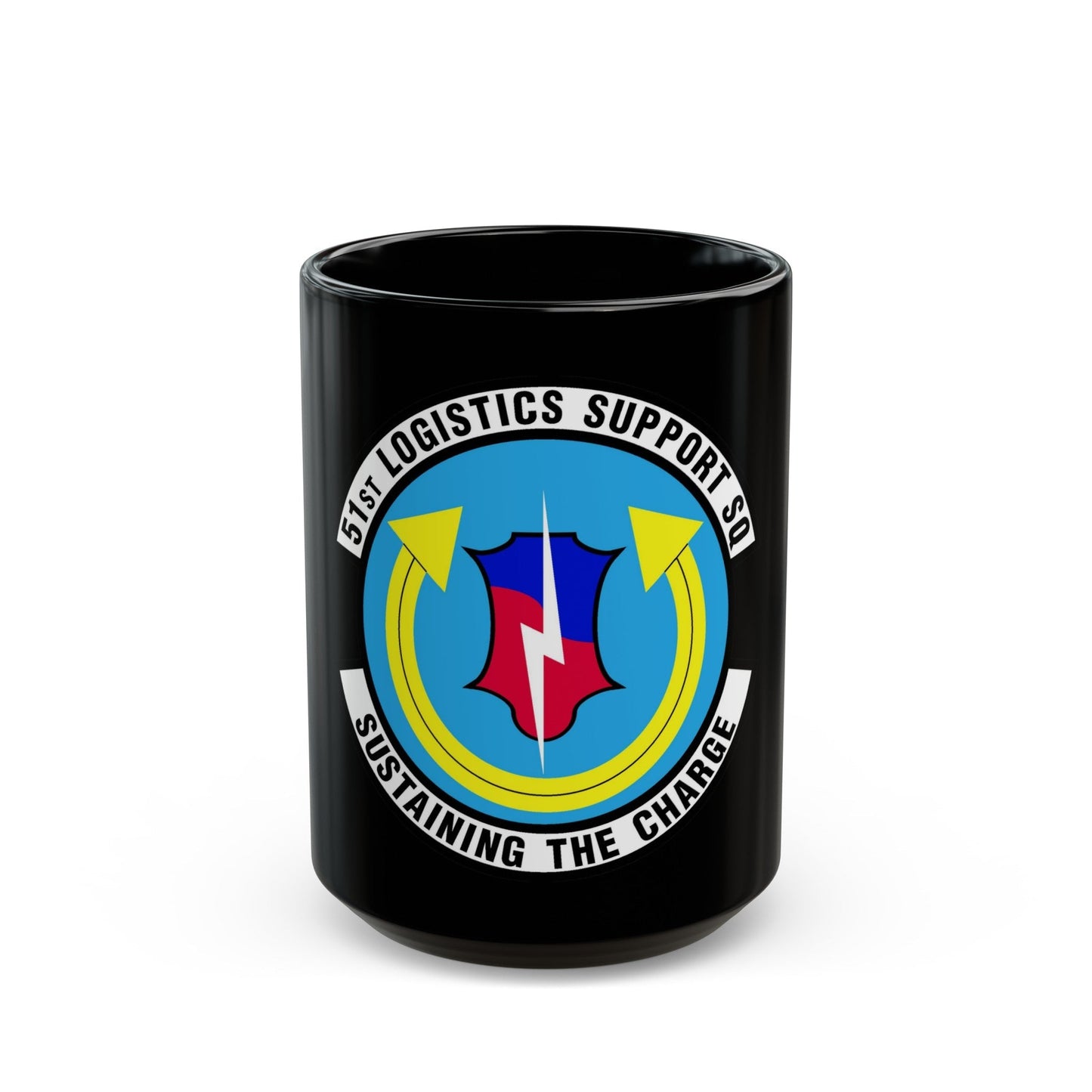 51st Logistics Support Squadron (U.S. Air Force) Black Coffee Mug-15oz-The Sticker Space