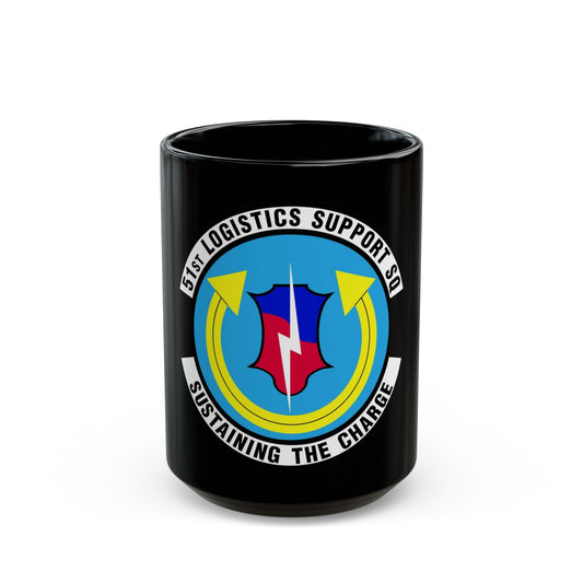 51st Logistics Support Squadron (U.S. Air Force) Black Coffee Mug-15oz-The Sticker Space