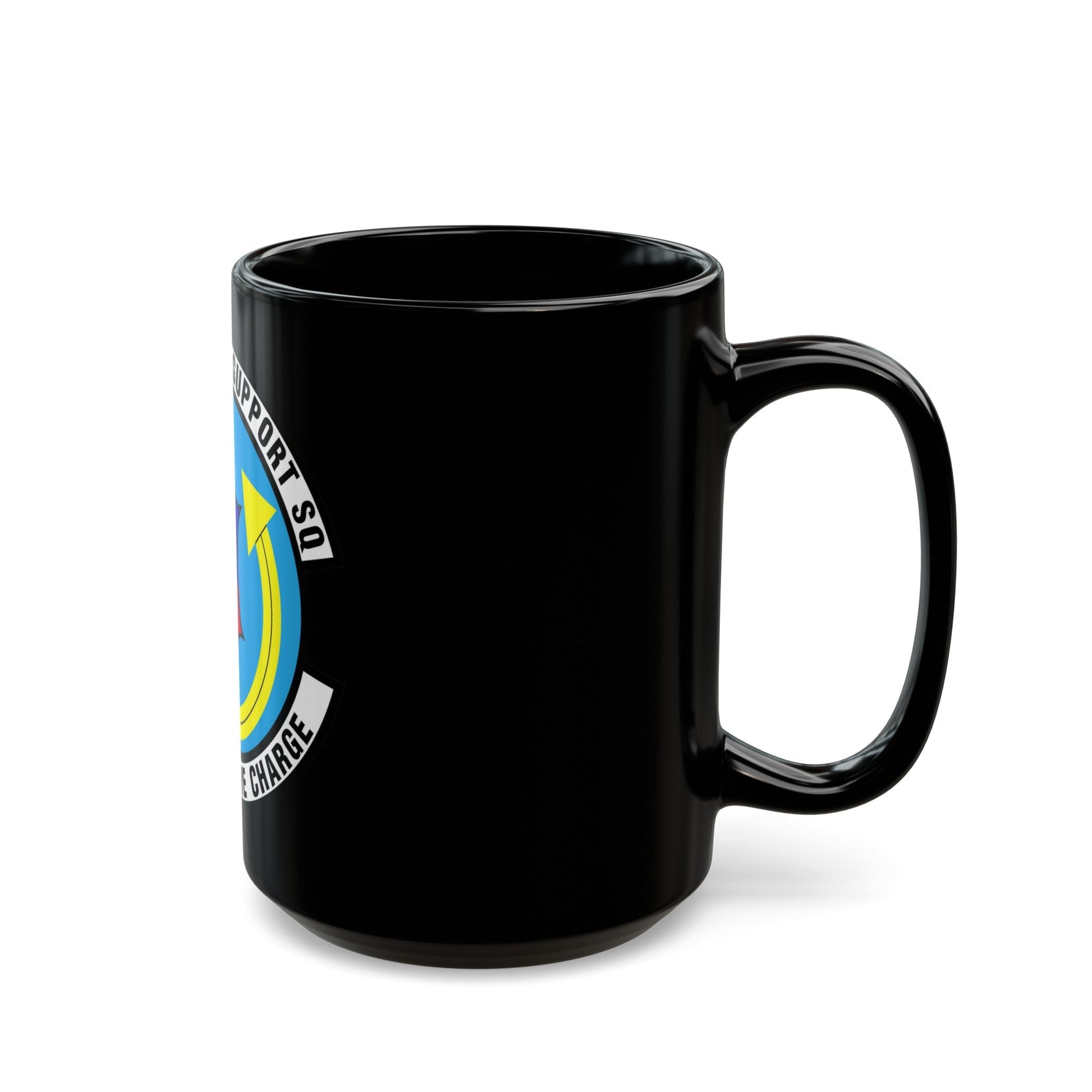 51st Logistics Support Squadron (U.S. Air Force) Black Coffee Mug-The Sticker Space