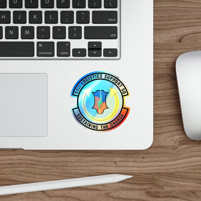 51st Logistics Support Squadron (U.S. Air Force) Holographic STICKER Die-Cut Vinyl Decal-The Sticker Space