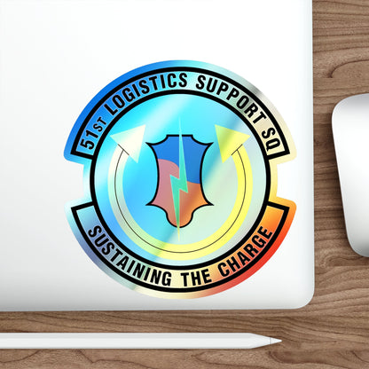 51st Logistics Support Squadron (U.S. Air Force) Holographic STICKER Die-Cut Vinyl Decal-The Sticker Space