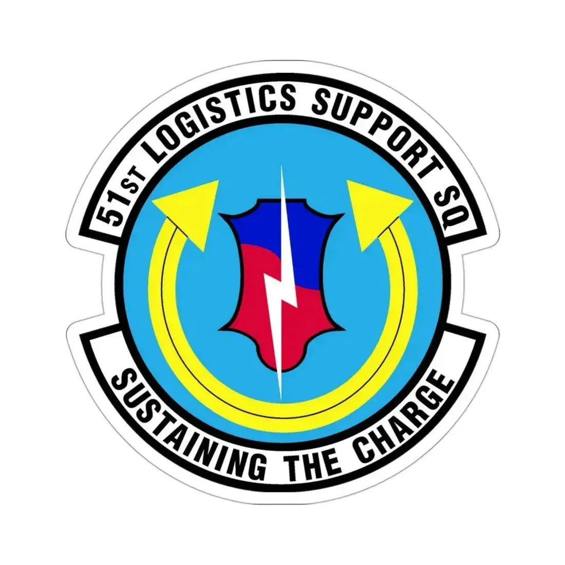 51st Logistics Support Squadron (U.S. Air Force) STICKER Vinyl Die-Cut Decal 3 Inch - The Sticker Space