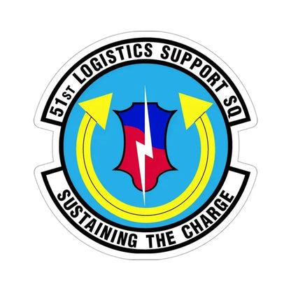 51st Logistics Support Squadron (U.S. Air Force) STICKER Vinyl Die-Cut Decal 3 Inch - The Sticker Space