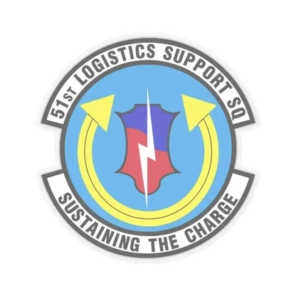51st Logistics Support Squadron (U.S. Air Force) STICKER Vinyl Kiss-Cut Decal 6 Inch Transparent - The Sticker Space