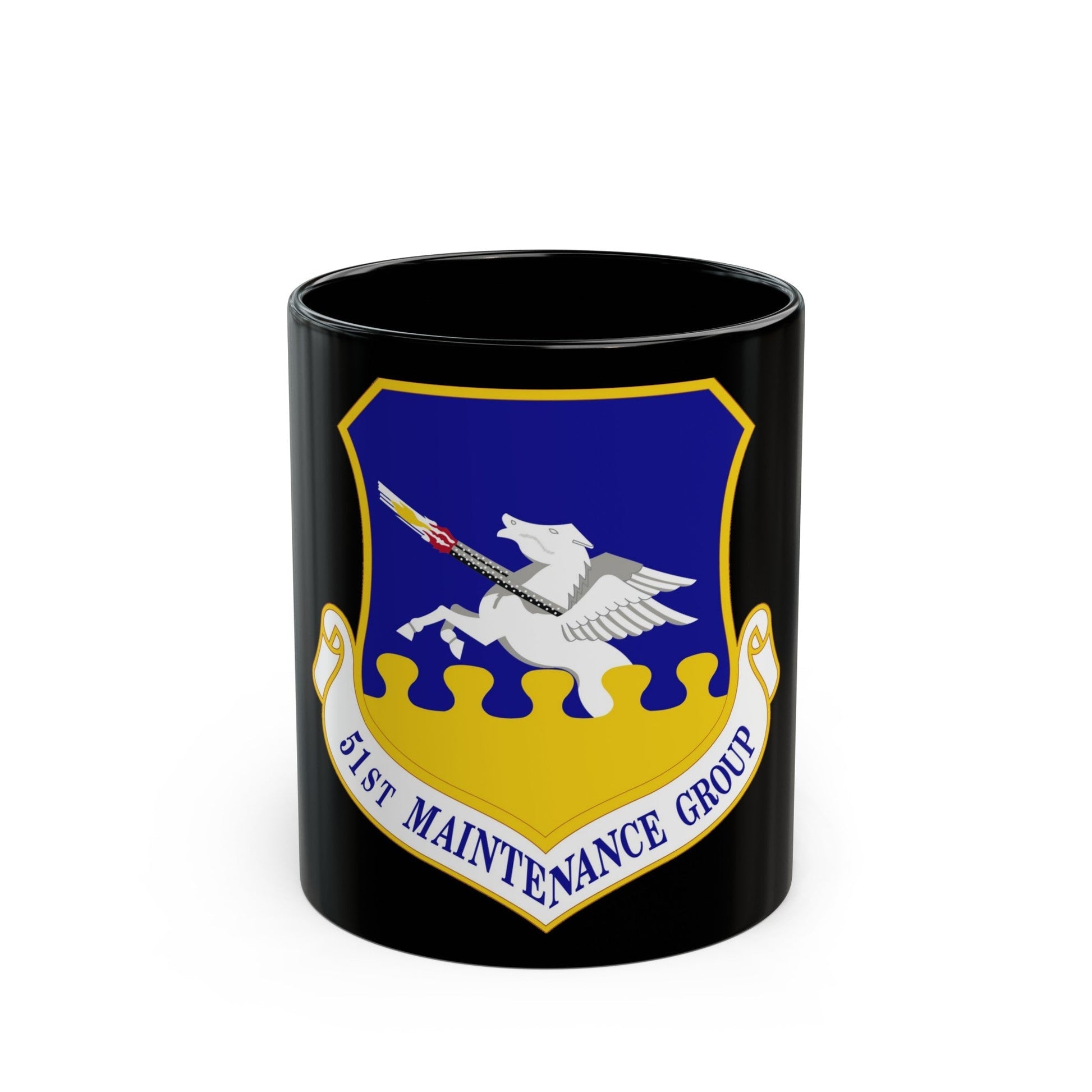 51st Maintenance Group (U.S. Air Force) Black Coffee Mug-11oz-The Sticker Space