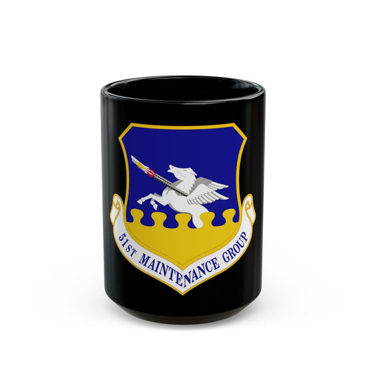 51st Maintenance Group (U.S. Air Force) Black Coffee Mug-15oz-The Sticker Space