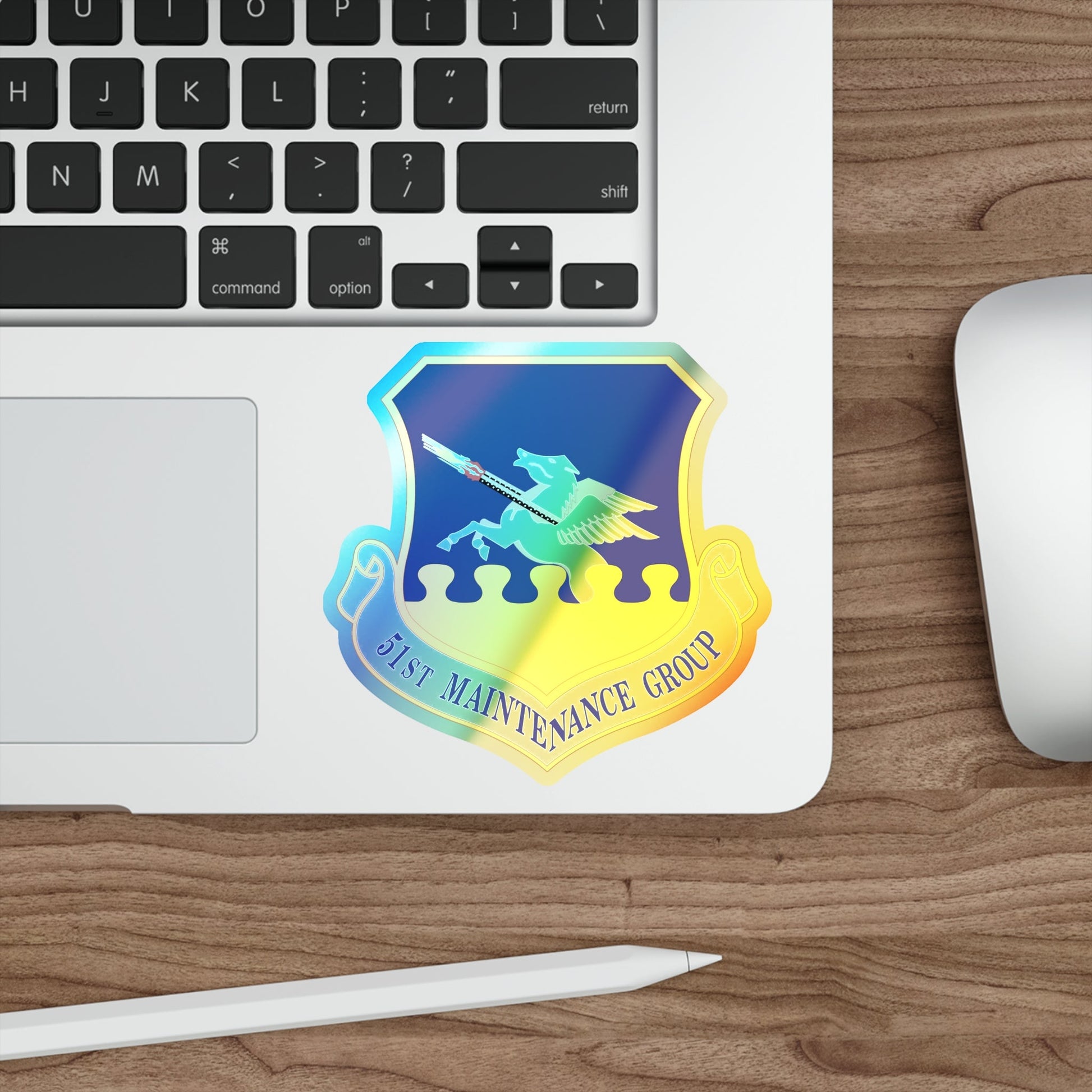 51st Maintenance Group (U.S. Air Force) Holographic STICKER Die-Cut Vinyl Decal-The Sticker Space