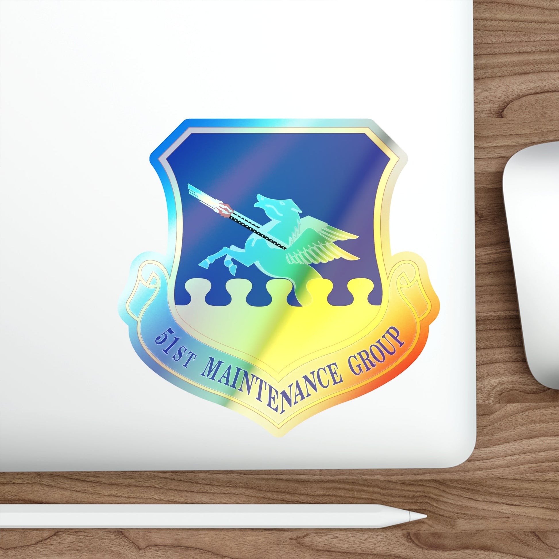 51st Maintenance Group (U.S. Air Force) Holographic STICKER Die-Cut Vinyl Decal-The Sticker Space