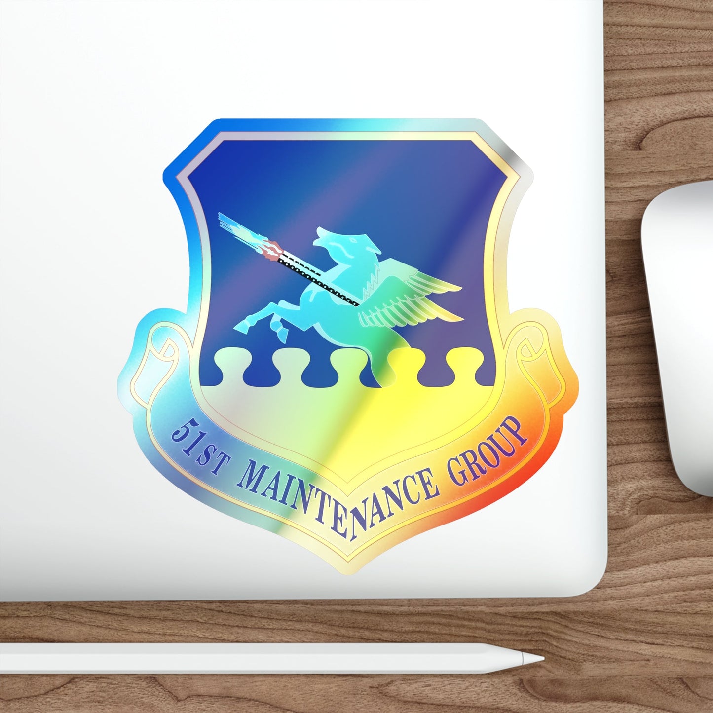 51st Maintenance Group (U.S. Air Force) Holographic STICKER Die-Cut Vinyl Decal-The Sticker Space