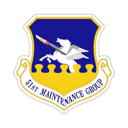 51st Maintenance Group (U.S. Air Force) STICKER Vinyl Kiss-Cut Decal 4 Inch White - The Sticker Space