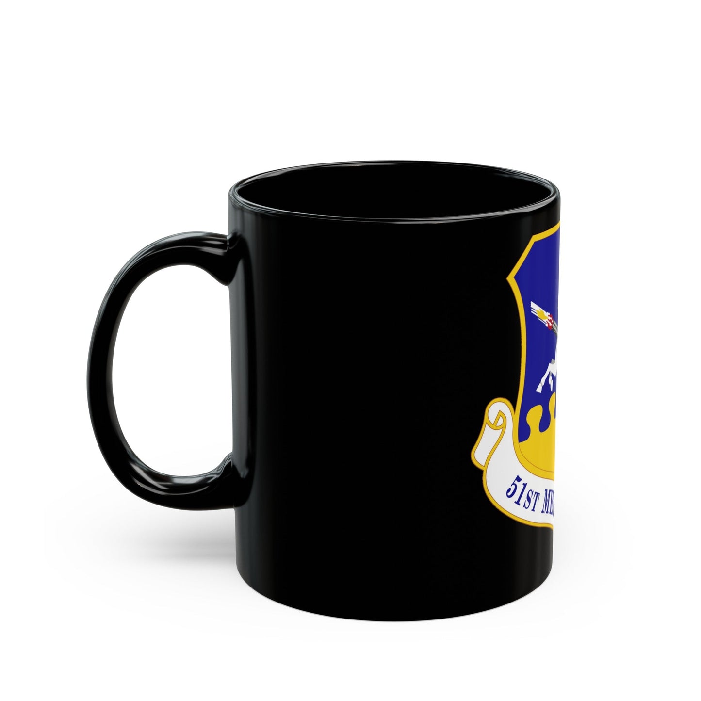 51st Medical Group (U.S. Air Force) Black Coffee Mug-The Sticker Space