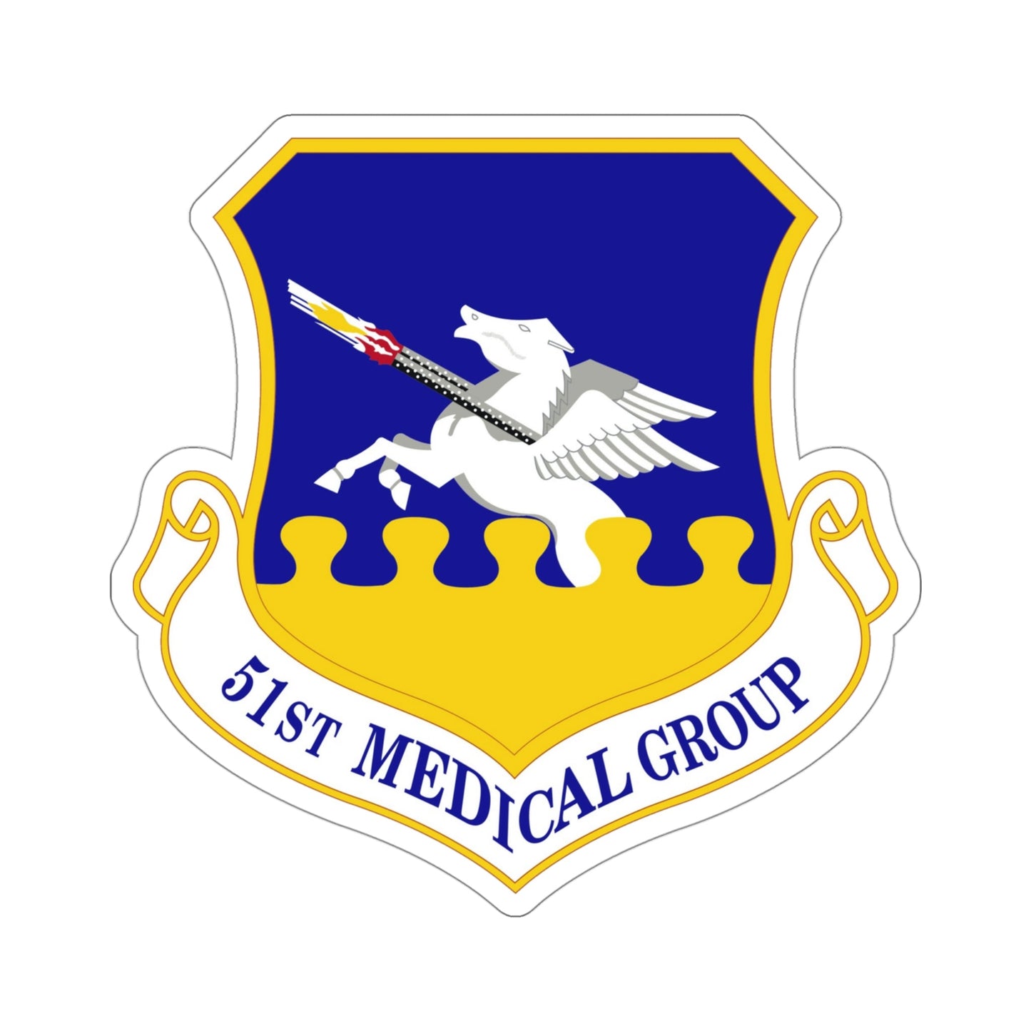 51st Medical Group (U.S. Air Force) STICKER Vinyl Die-Cut Decal-4 Inch-The Sticker Space