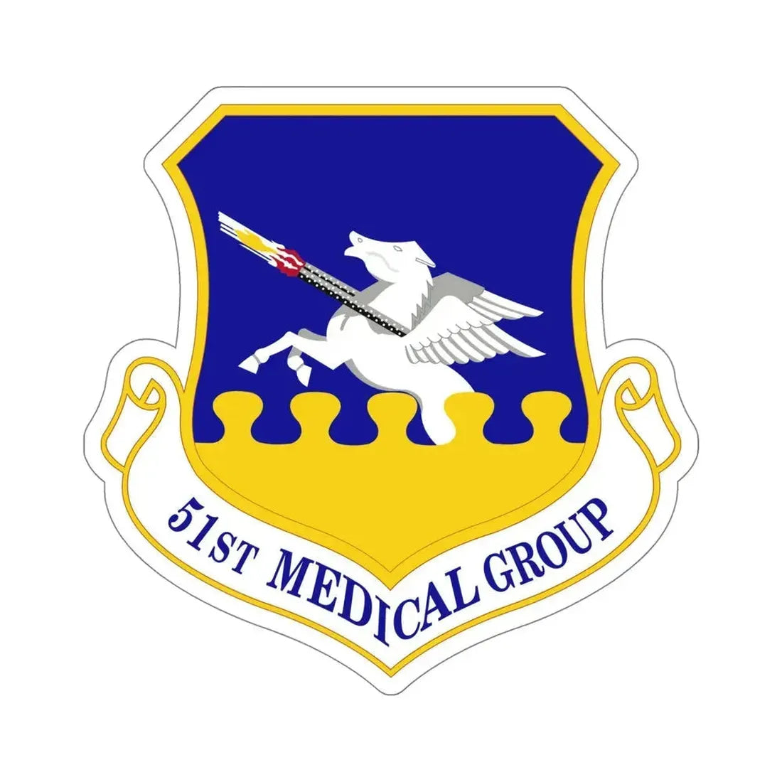 51st Medical Group (U.S. Air Force) STICKER Vinyl Die-Cut Decal 6 Inch - The Sticker Space