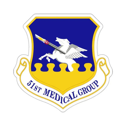 51st Medical Group (U.S. Air Force) STICKER Vinyl Kiss-Cut Decal 2 Inch White - The Sticker Space