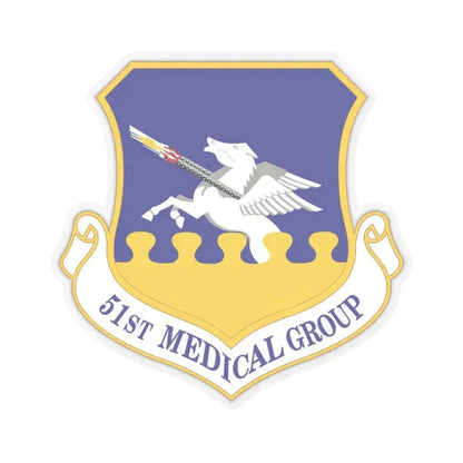 51st Medical Group (U.S. Air Force) STICKER Vinyl Kiss-Cut Decal 3 Inch Transparent - The Sticker Space