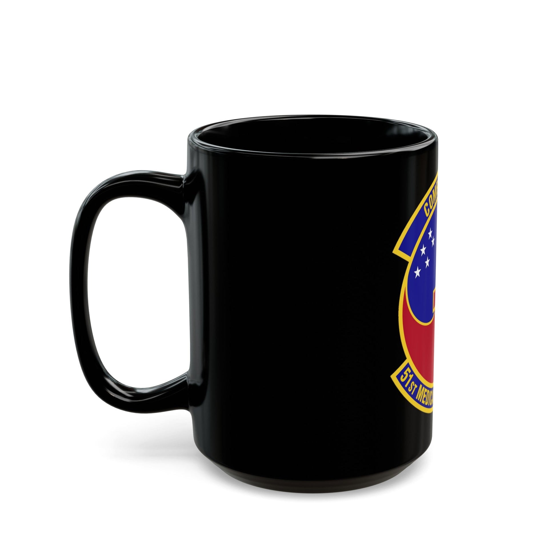 51st Medical Operations Squadron (U.S. Air Force) Black Coffee Mug-The Sticker Space