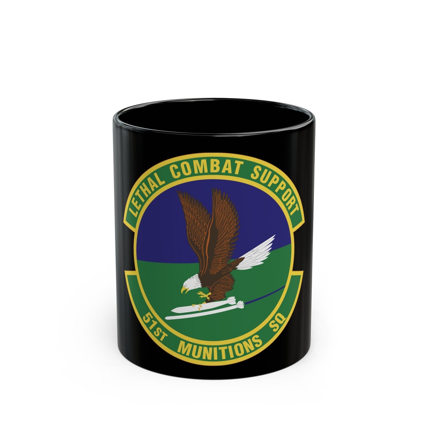 51st Munitions Squadron (U.S. Air Force) Black Coffee Mug-11oz-The Sticker Space