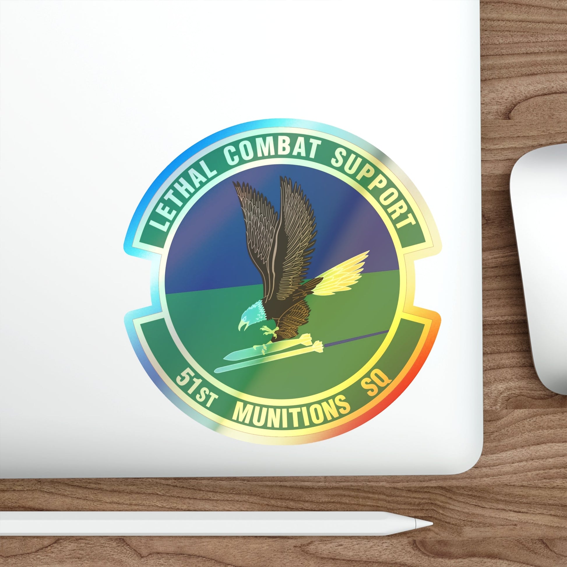 51st Munitions Squadron (U.S. Air Force) Holographic STICKER Die-Cut Vinyl Decal-The Sticker Space