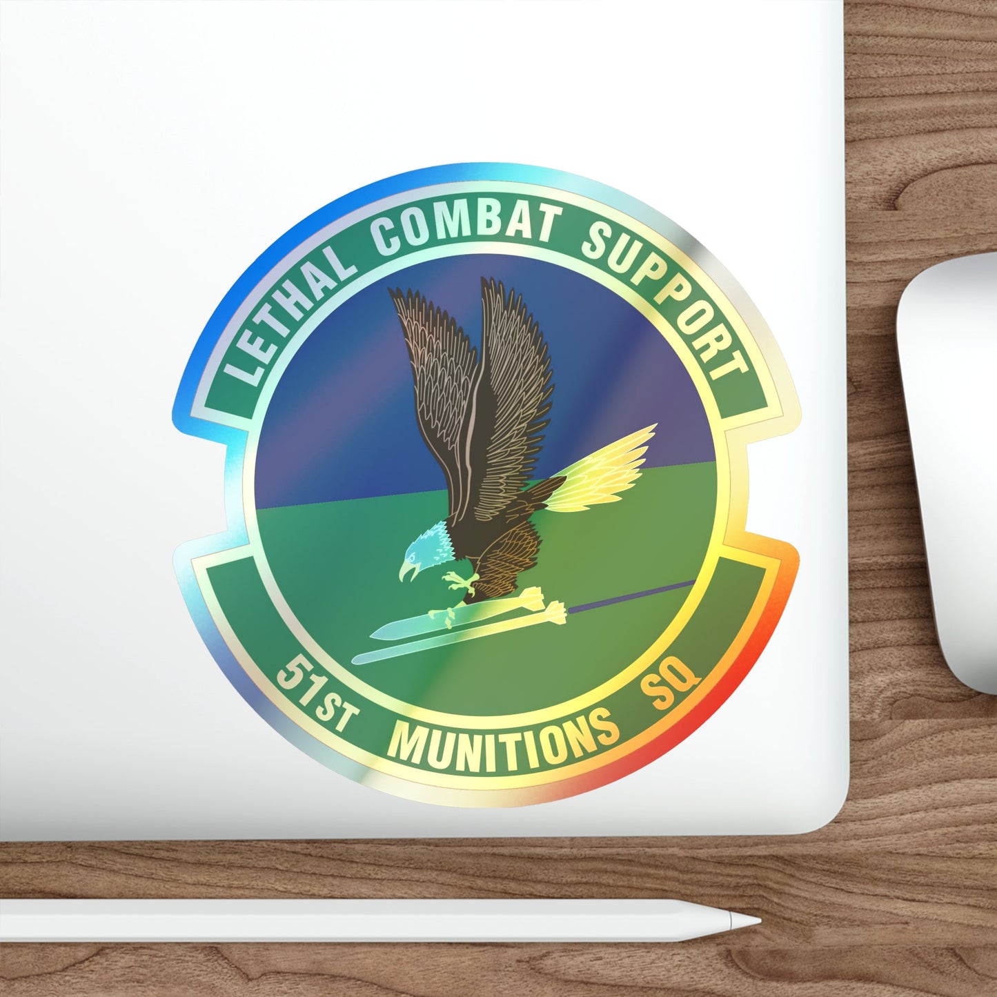 51st Munitions Squadron (U.S. Air Force) Holographic STICKER Die-Cut Vinyl Decal-The Sticker Space