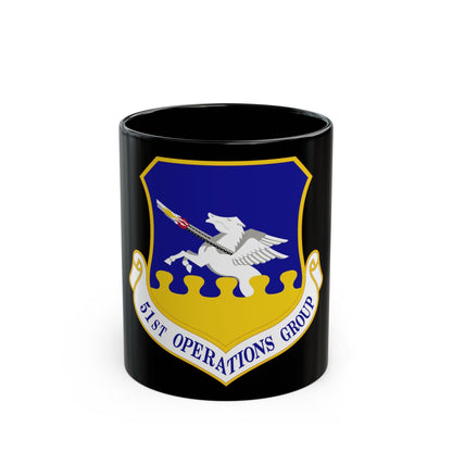 51st Operations Group (U.S. Air Force) Black Coffee Mug-11oz-The Sticker Space