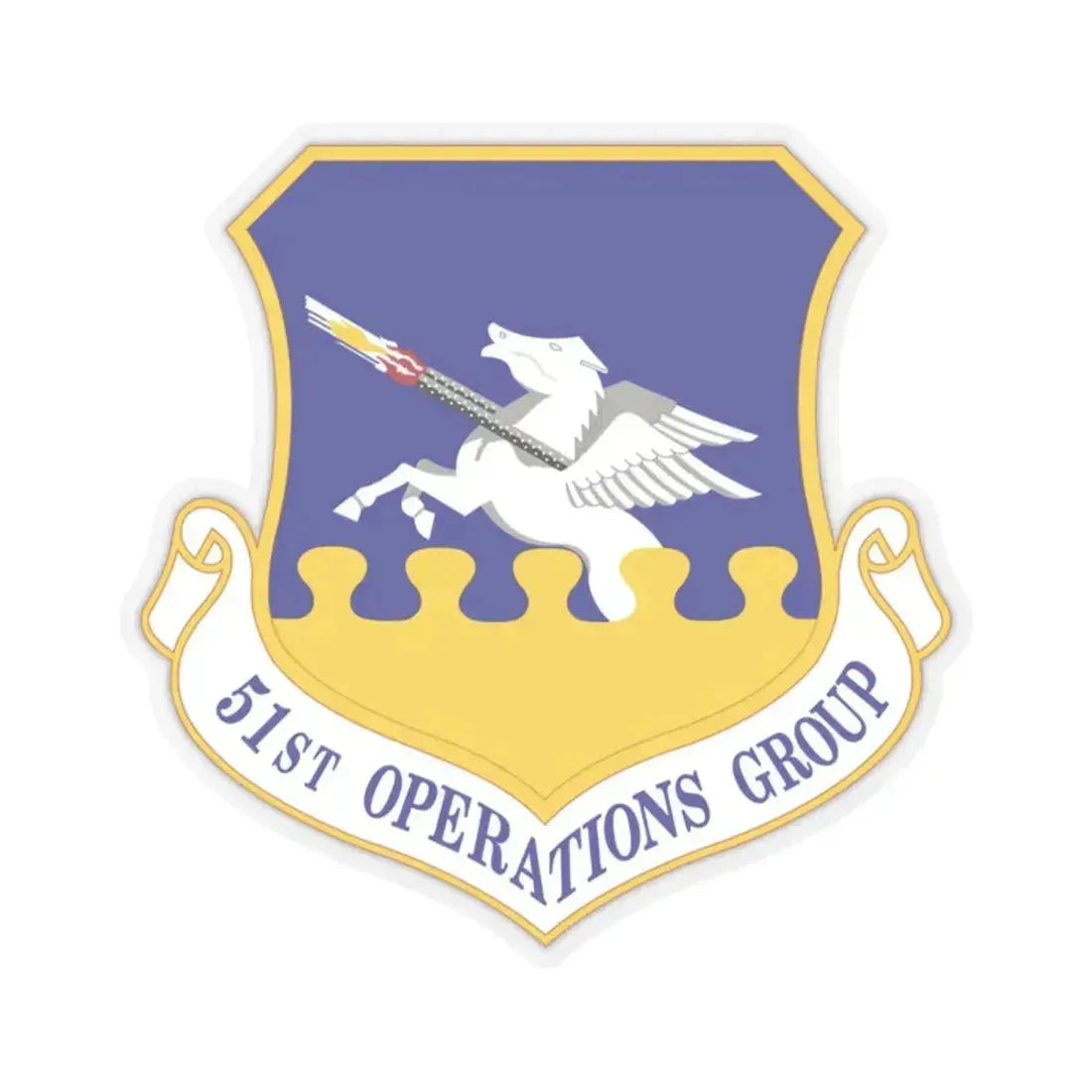51st Operations Group (U.S. Air Force) STICKER Vinyl Kiss-Cut Decal 2 Inch Transparent - The Sticker Space