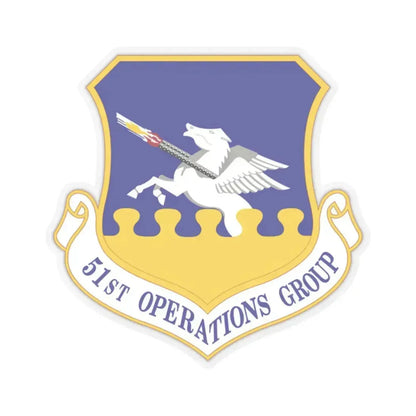 51st Operations Group (U.S. Air Force) STICKER Vinyl Kiss-Cut Decal 2 Inch Transparent - The Sticker Space