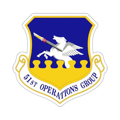 51st Operations Group (U.S. Air Force) STICKER Vinyl Kiss-Cut Decal 3 Inch White - The Sticker Space