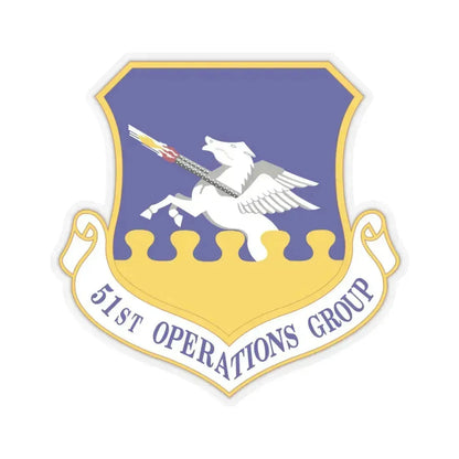 51st Operations Group (U.S. Air Force) STICKER Vinyl Kiss-Cut Decal 6 Inch Transparent - The Sticker Space