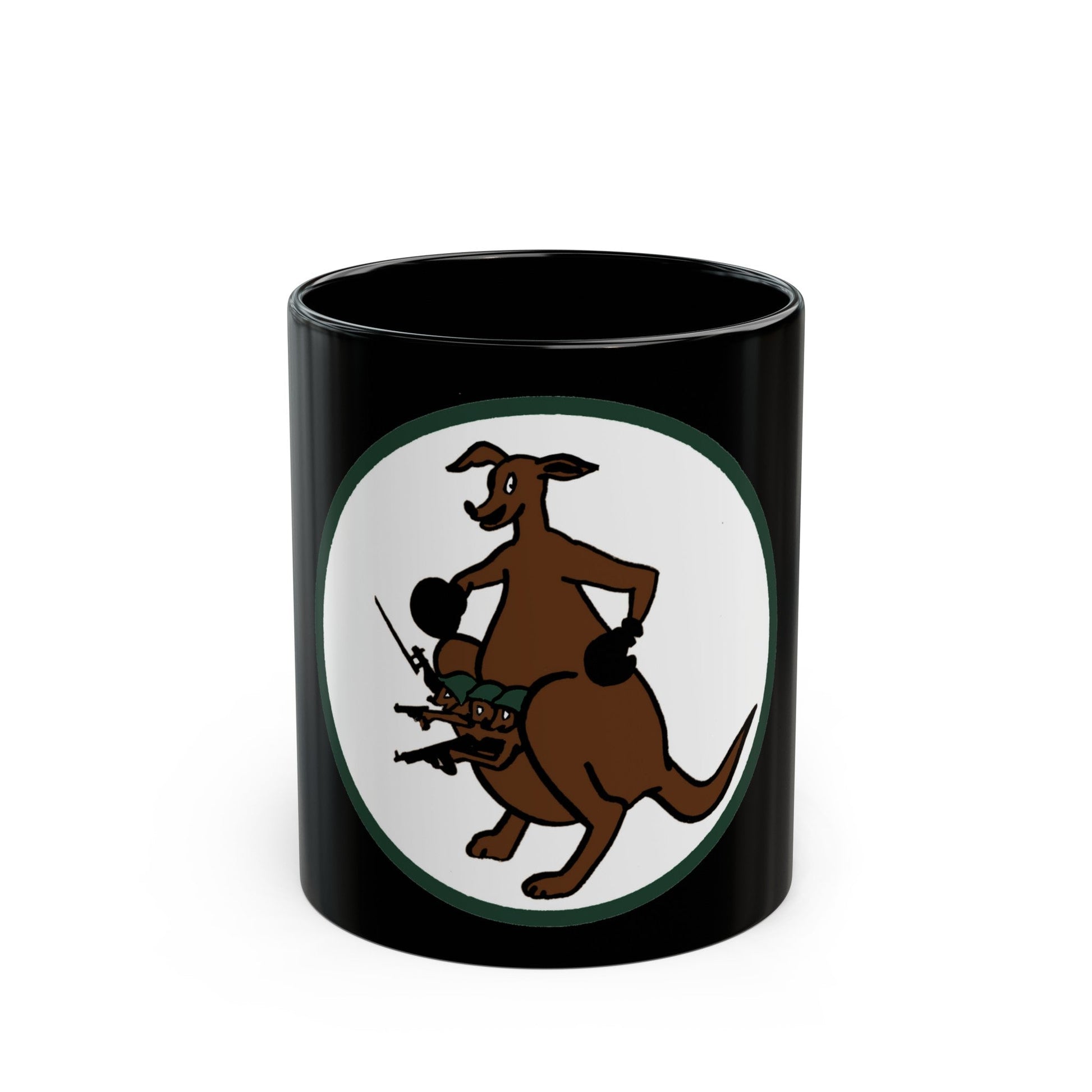 52 Airlift Squadron AMC (U.S. Air Force) Black Coffee Mug-11oz-The Sticker Space