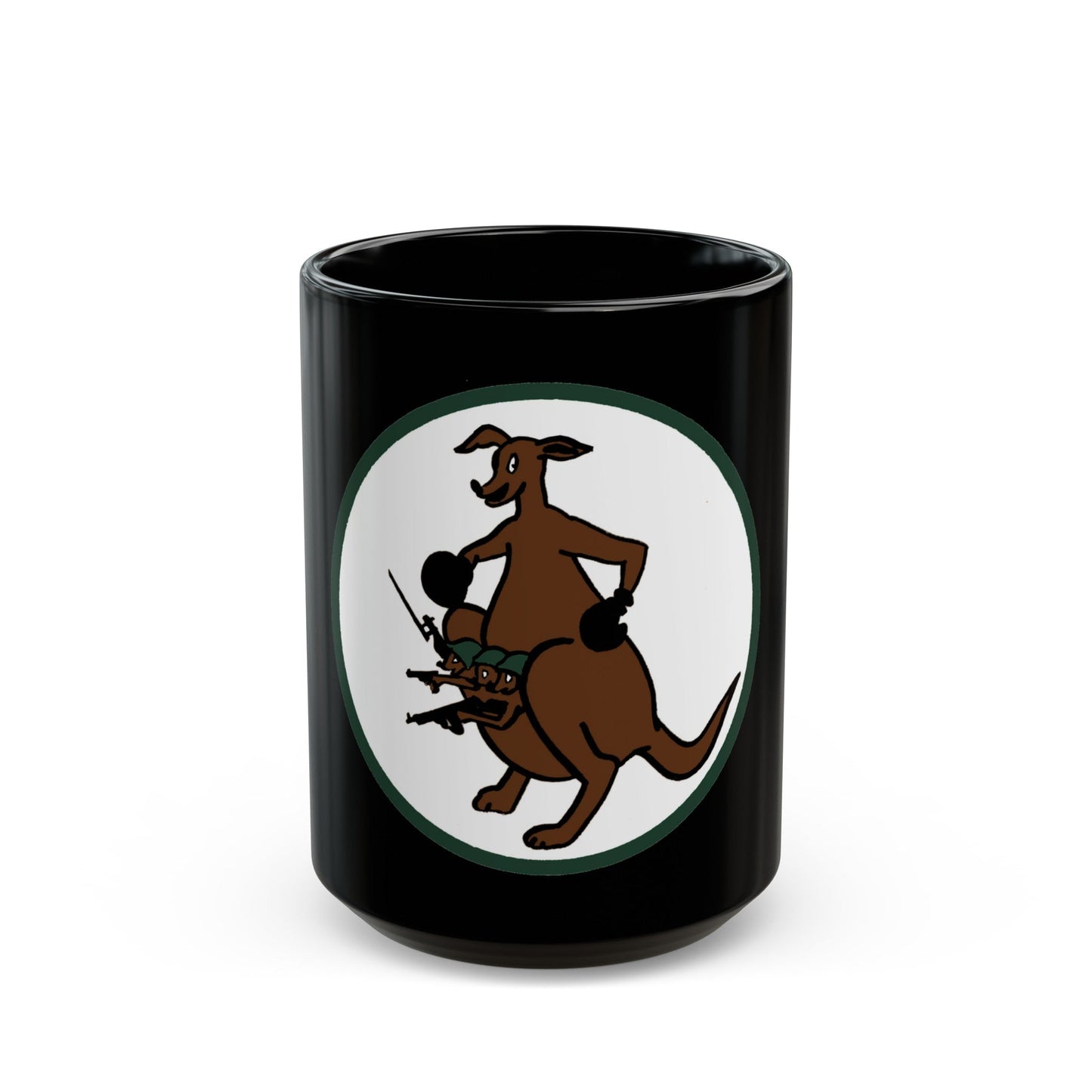 52 Airlift Squadron AMC (U.S. Air Force) Black Coffee Mug-15oz-The Sticker Space