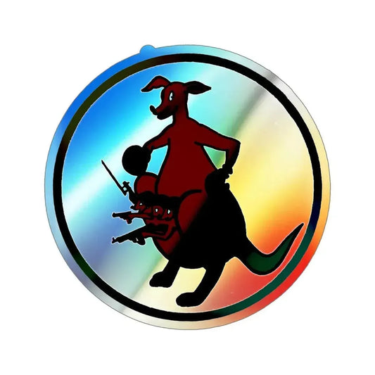 52 Airlift Squadron AMC (U.S. Air Force) Holographic STICKER Die-Cut Vinyl Decal 6 Inch Holographic - The Sticker Space