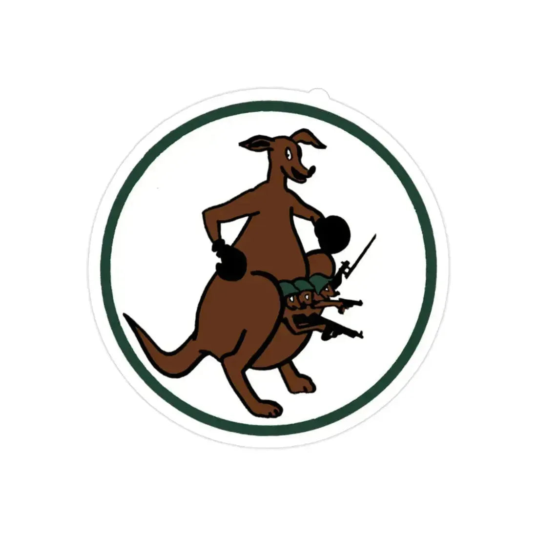 52 Airlift Squadron AMC (U.S. Air Force) REVERSE PRINT Transparent Die-Cut STICKER 2 Inch Die-Cut Transparent - The Sticker Space