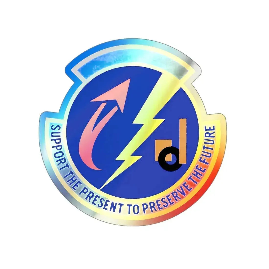52 Logistics Readiness Sq USAFE (U.S. Air Force) Holographic STICKER Die-Cut Vinyl Decal 4 Inch Holographic - The Sticker Space