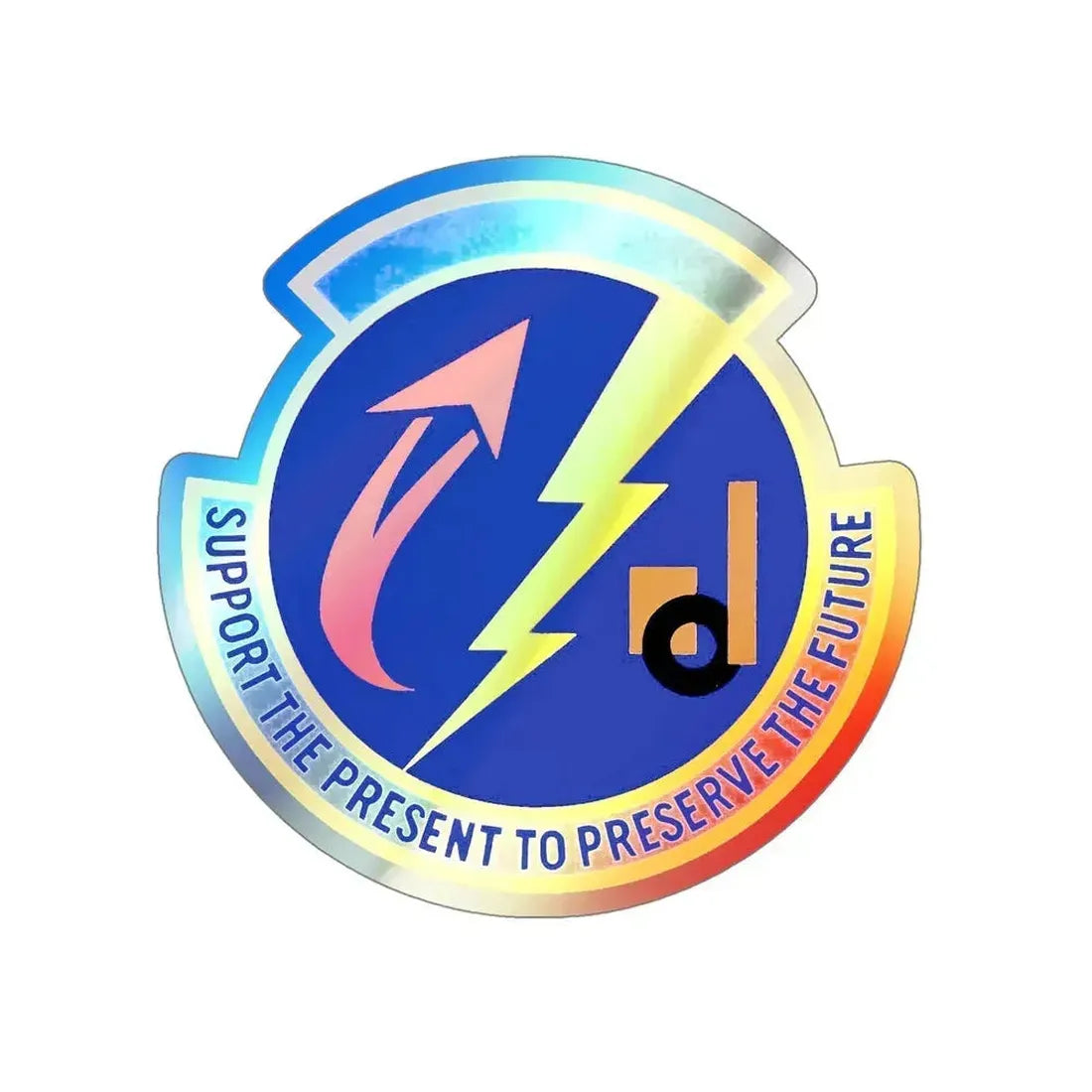 52 Logistics Readiness Sq USAFE (U.S. Air Force) Holographic STICKER Die-Cut Vinyl Decal 5 Inch Holographic - The Sticker Space