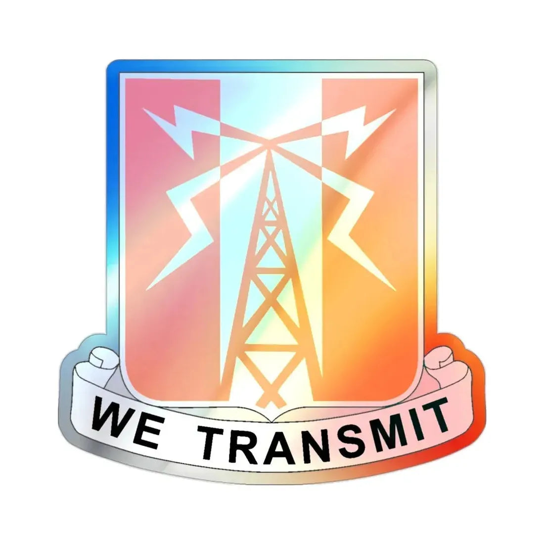 52 Signal Battalion (U.S. Army) Holographic STICKER Die-Cut Vinyl Decal - The Sticker Space