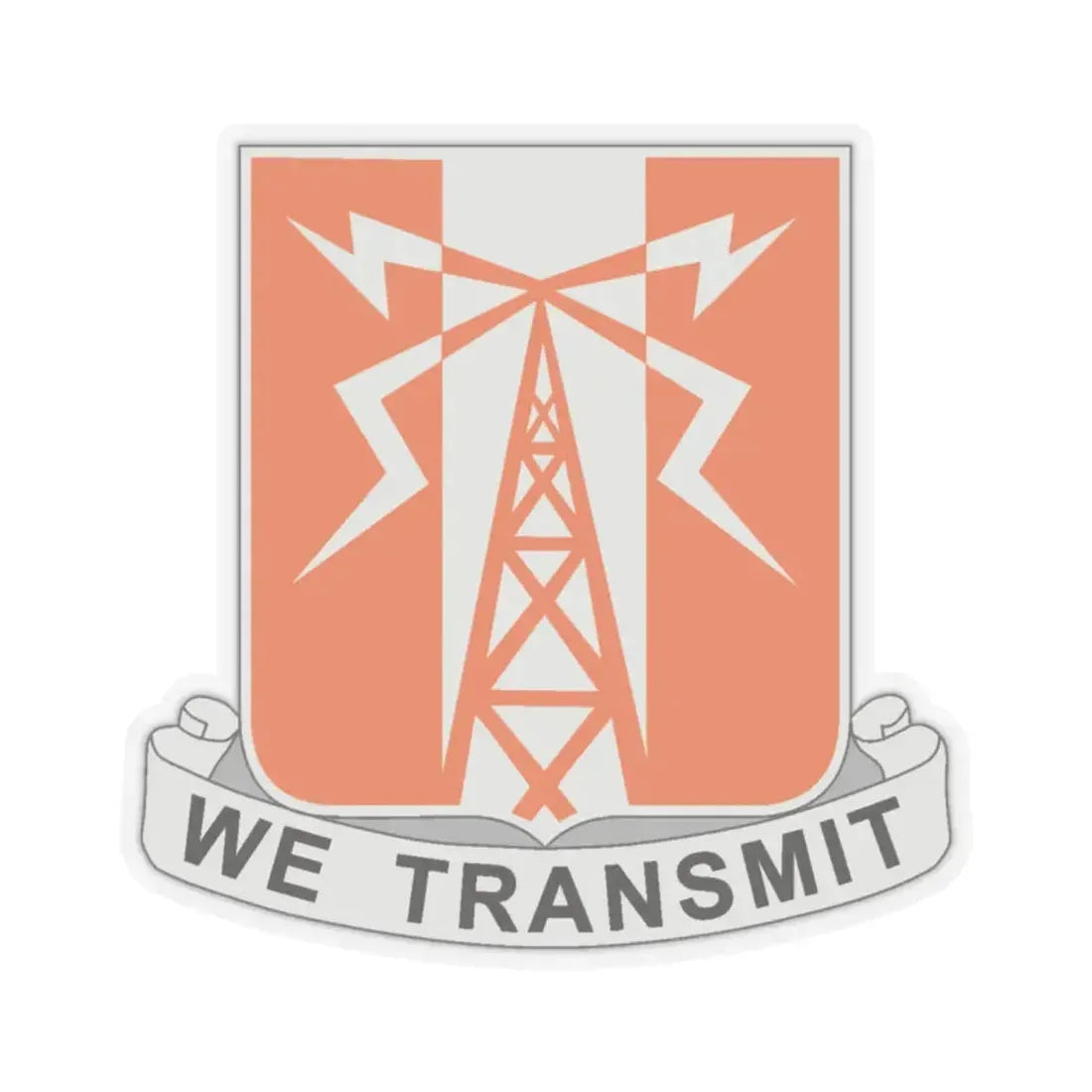 52 Signal Battalion (U.S. Army) STICKER Vinyl Kiss-Cut Decal 2 Inch Transparent - The Sticker Space