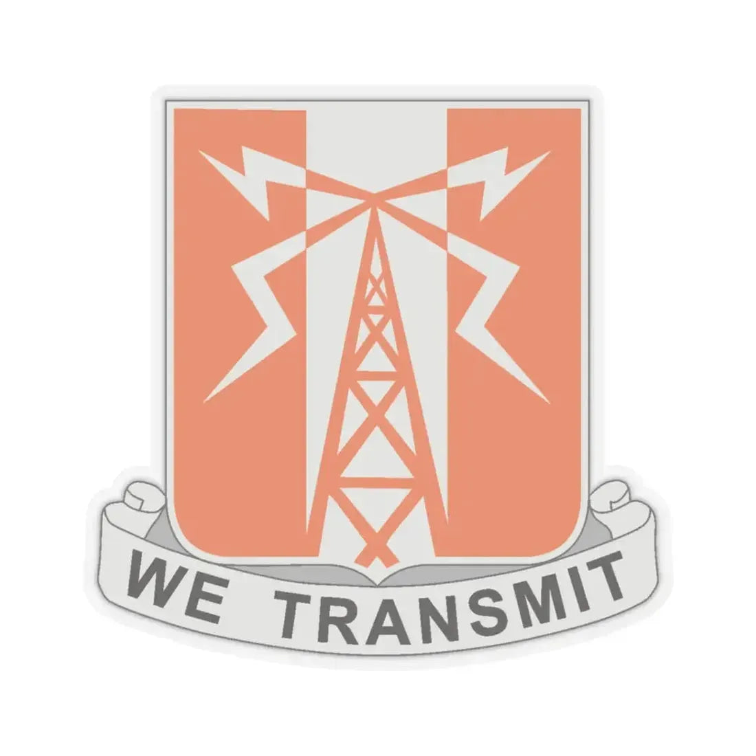 52 Signal Battalion (U.S. Army) STICKER Vinyl Kiss-Cut Decal 3 Inch Transparent - The Sticker Space