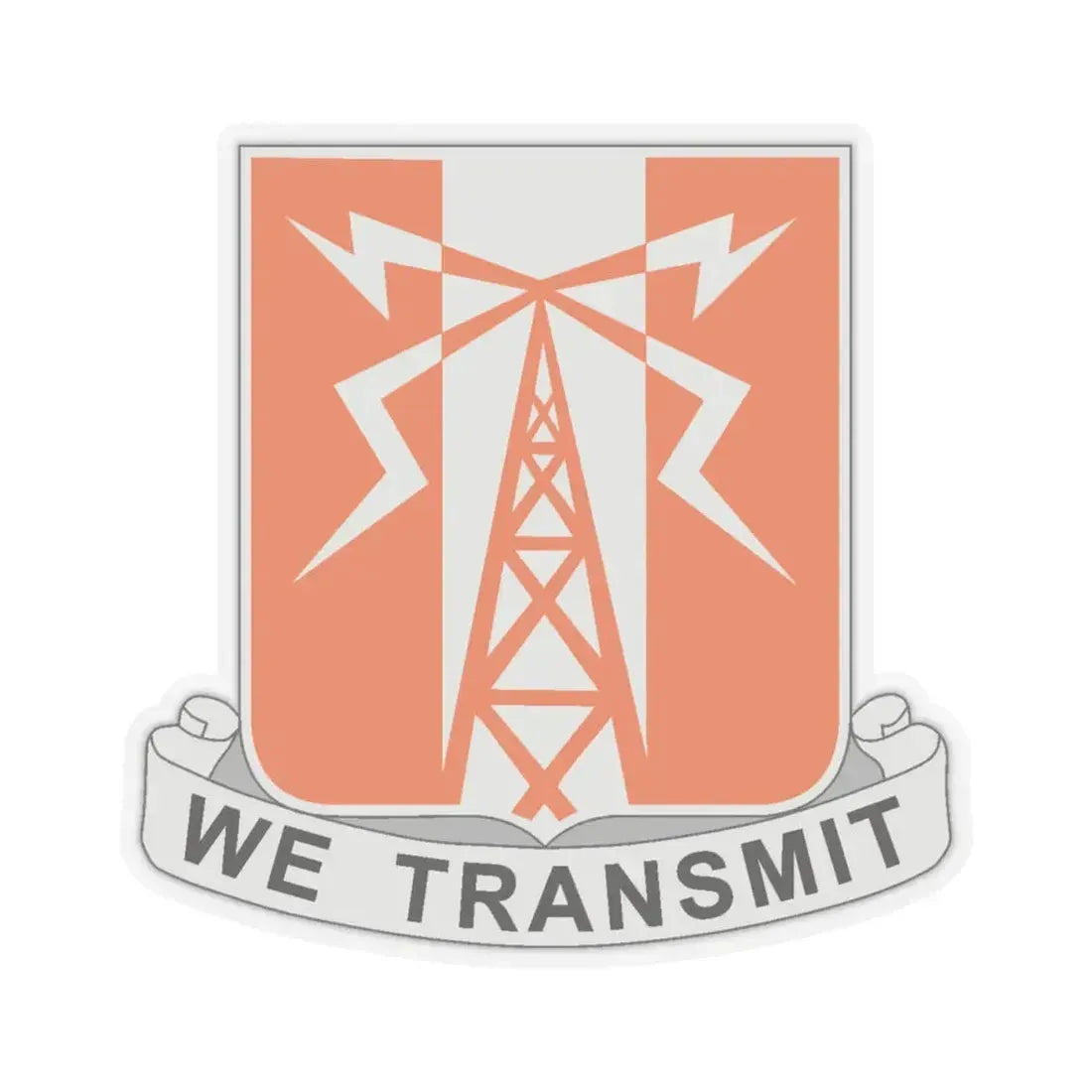 52 Signal Battalion (U.S. Army) STICKER Vinyl Kiss-Cut Decal 4 Inch Transparent - The Sticker Space